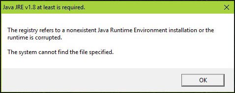Java missing error